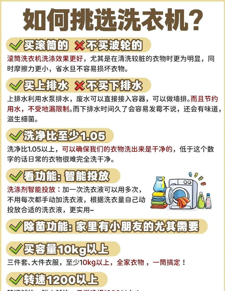洗衣机容量选购指南：家庭适用大容量还是小容量？