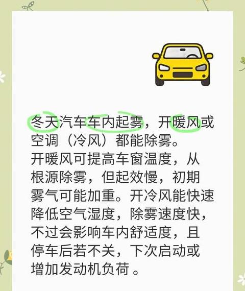 雨天除雾：暖风还是冷风？冬季车内雾气应对攻略
